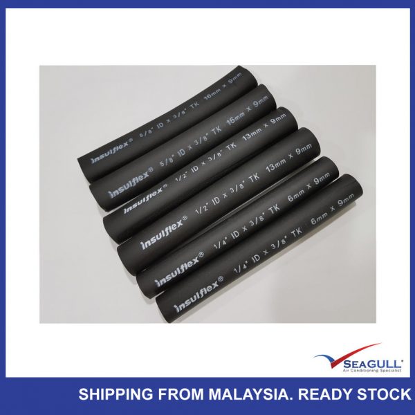 INSULFLEX Tubing Insulation (3/8 Thickness) 2 Meters 6 Feets [Carton]