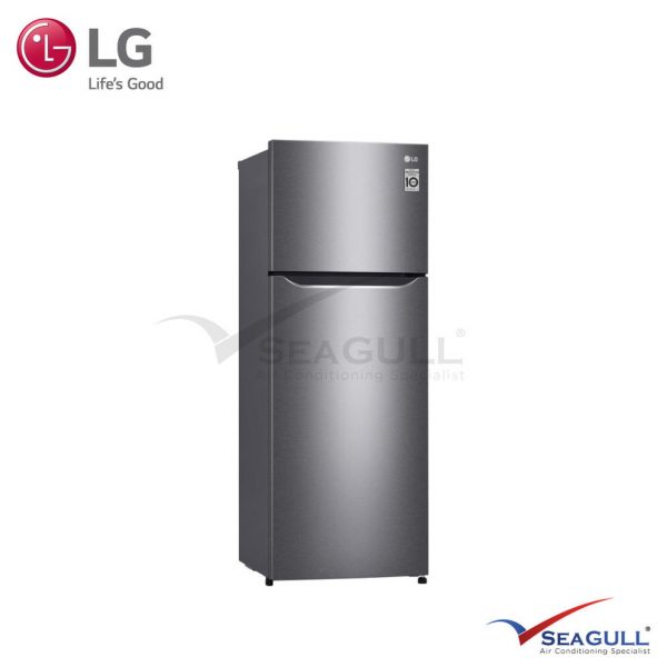 LG IEC Gross 225L Dark Graphite Steel Top Freezer With Smart Inverter Compressor - Image 3