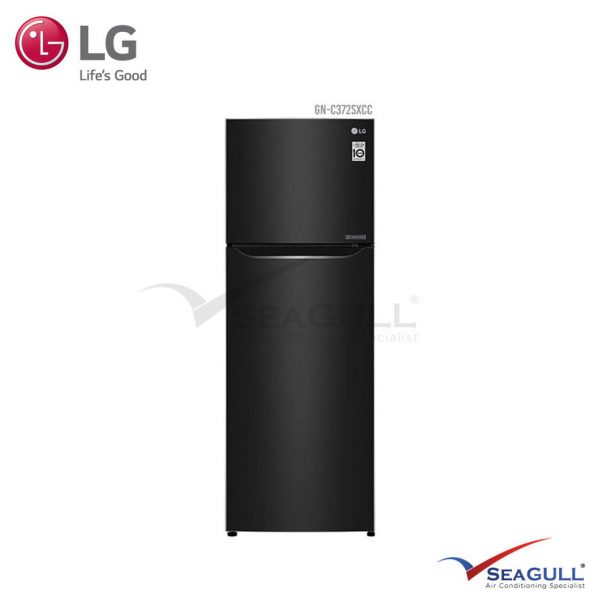 LG IEC Gross 333L Black Steel Top Freezer With Inverter Linear Compressor & Doorcooling+
