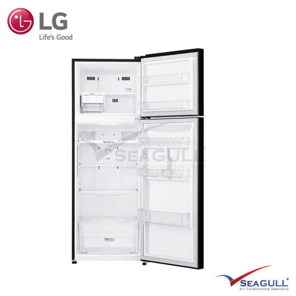 LG IEC Gross 333L Black Steel Top Freezer With Inverter Linear Compressor & Doorcooling+ - Image 2
