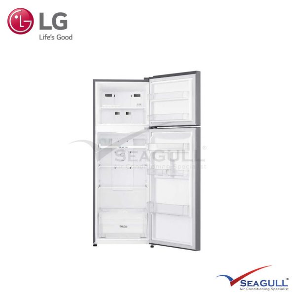 LG IEC Gross 333L Dark Graphite Steel Top Freezer With Inverter Compressor & Multi Air Flow - Image 2
