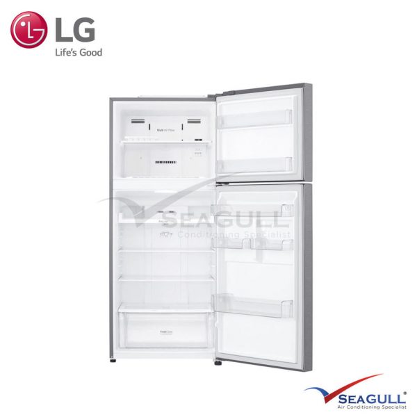 LG IEC Gross 427L Dark Graphite Steel Top Freezer With Inverter Compressor & Multi Air Flow - Image 3