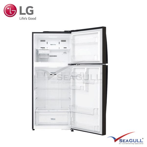 LG IEC Gross 437L Black Steele Top Freezer With Inverter Linear Compressor & Doorcooling+ - Image 2