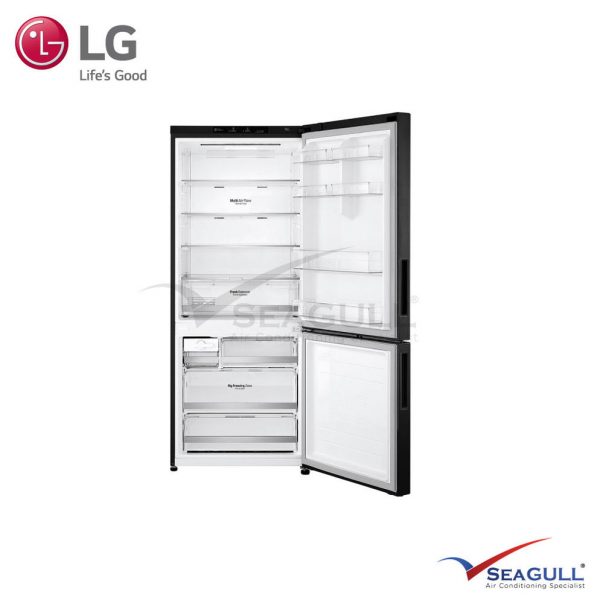 LG IEC Gross 454L Matt Black Bottom Freezer With Inverter Linear Compressor & Doorcooling+ - Image 2
