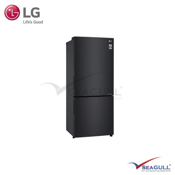 LG IEC Gross 454L Matt Black Bottom Freezer With Inverter Linear Compressor & Doorcooling+ - Image 3