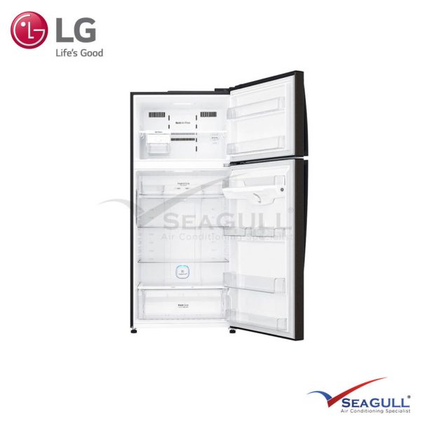 LG IEC Gross 516L Black Steel Top Freezer With Inverter Linear Compressor & Doorcooling+ - Image 2