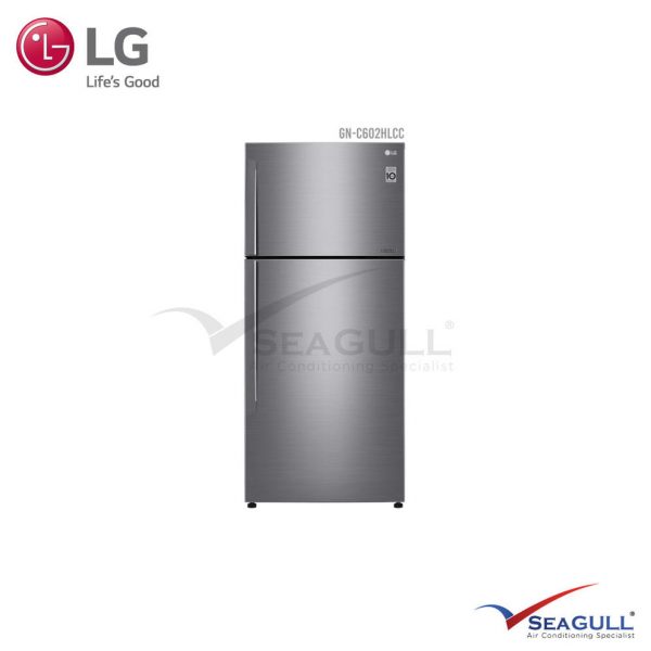 LG IEC Gross 516L Platinum Silver Top Freezer With Inverter Linear Compressor & Doorcooling+