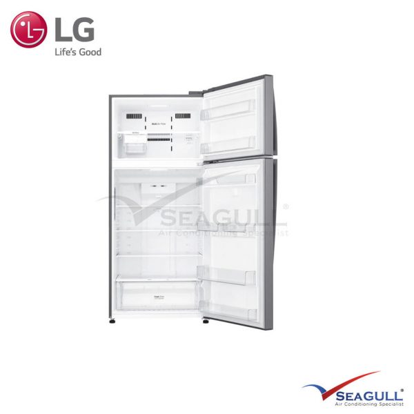 LG IEC Gross 516L Platinum Silver Top Freezer With Inverter Linear Compressor & Doorcooling+ - Image 2