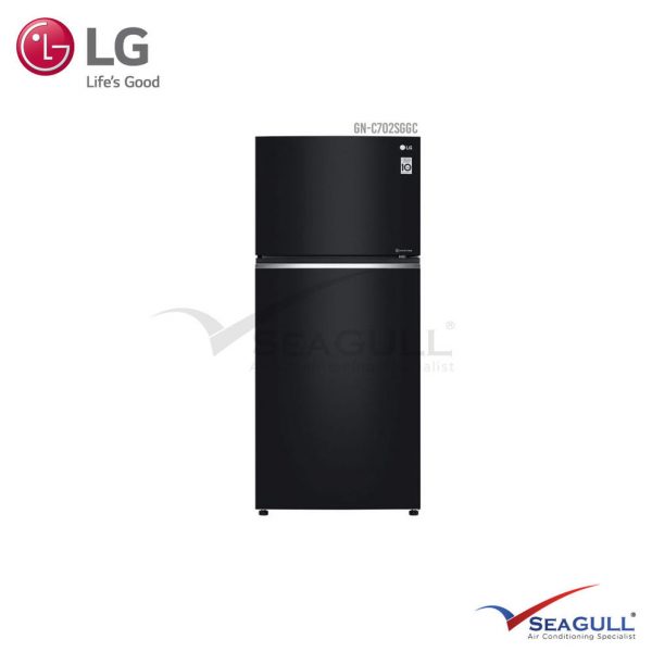 LG IEC Gross 547L Black Curved Class Top Freezer With Inverter Linear Compressor & Doorcooling+