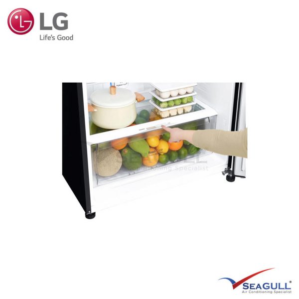 LG IEC Gross 547L Black Curved Class Top Freezer With Inverter Linear Compressor & Doorcooling+ - Image 3