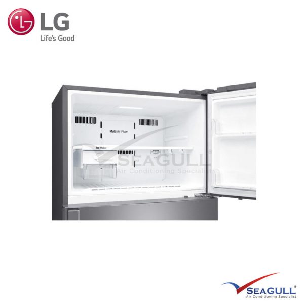 LG IEC Gross 547L Platinum Silver Top Freezer With Inverter Linear Compressor & Doorcooling+ - Image 3