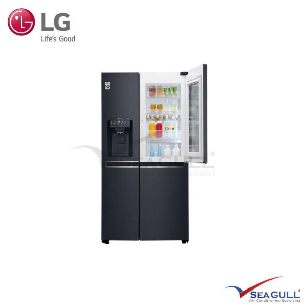 LG IEC Gross 668L Matte Black Side-By-Side Refrigerators With Inverter Linear Compressor & Instaview Door-In-Door® - Image 3