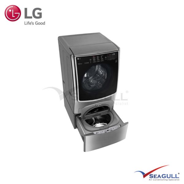LG TWINWASH™ Package Washer Dryer With TRUESTEAM™ (21/12kg) F2721HTWV & (3.5kg) Mini Wash T2735NTWV - Image 3