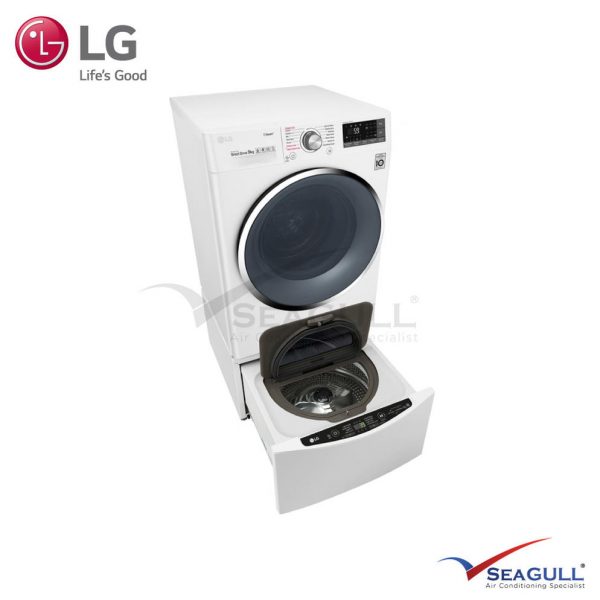 LG TWINWASH™ Package Washer With SPA STEAM™ (9kg) TWC1409S3W & Mini Washer (2kg) TG2402NTW - Image 3