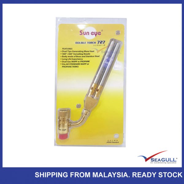 SUN EYE Hand Torch Mapp Gas Self Ignition Brazing Soldering Welding Plumbing (Double 727)