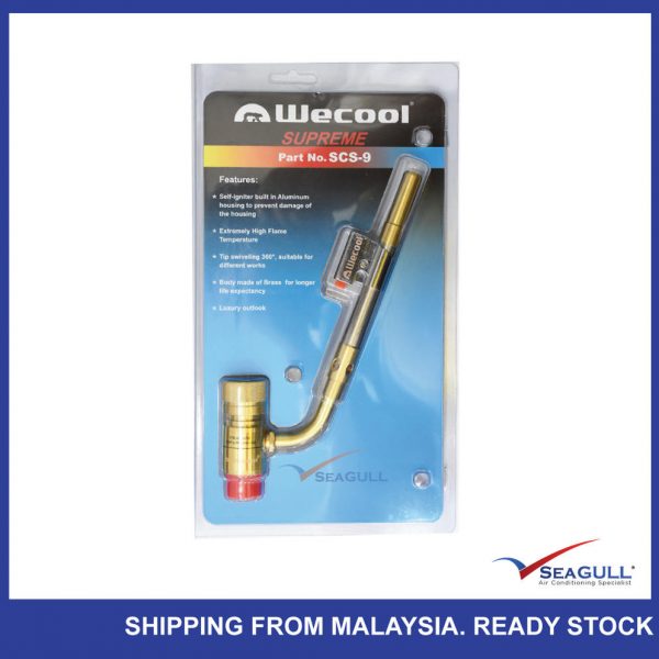 WECOOL Hand Torch Mapp Gas Self Ignition Brazing Soldering Welding Plumbing SCS-9 (Single Head)