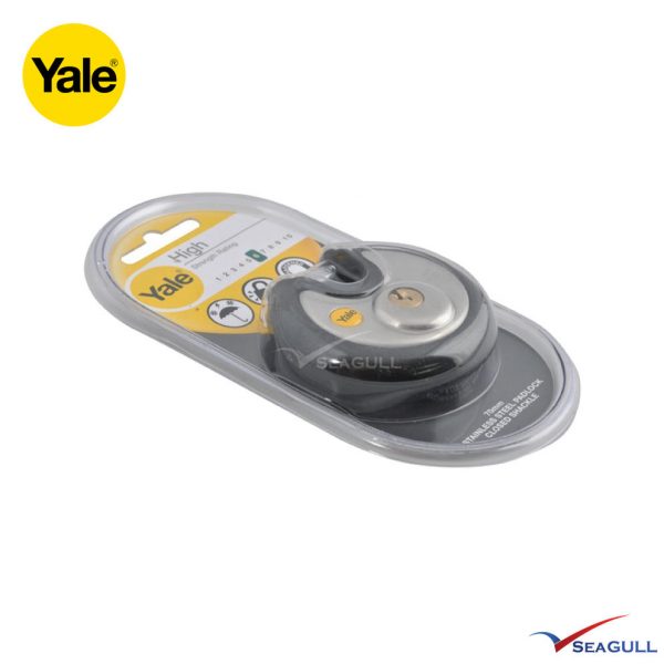 YALE 70mm Marine Grade Stainless Steel Padlock c/w Protective Bumper Y130/70/116 - Image 2