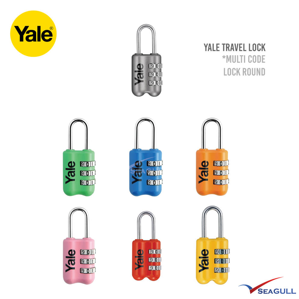 YALE Multi 3 Digit Code Travel Luggage Lock Travel Lock YP2 23 128 PERNIAGAAN ELEKTRIK SEAGULL SDN. BHD