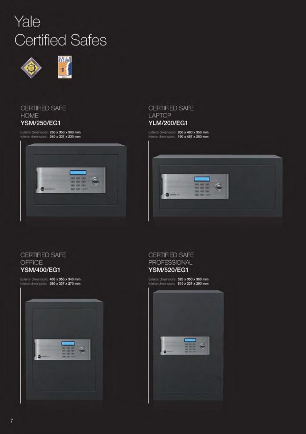 YALE YSM/250/EG1 Certified Digital Safe (Home) - Image 6
